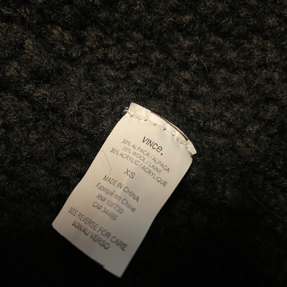 XS Vince Sweater Coat LIKE NEW - Picture 7 of 7